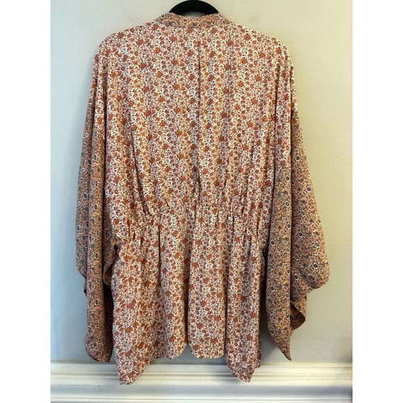Sim & Sam Floral Kimono sz S/M runs large Boho Cottagecore super cute!!! - Picture 6 of 6